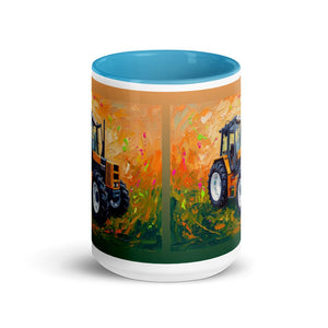 Furrow & Fields Renault 145.14 TX Splash Art | 15 oz Mug with Color Inside Quality Farmers Merch