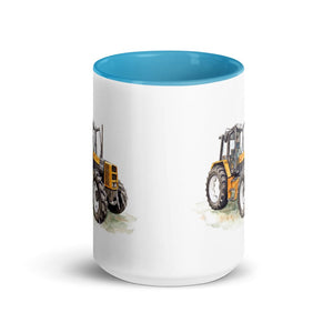 Furrow & Fields Renault 145.14 TX Watercolor | 15 oz Mug with Color Inside Quality Farmers Merch