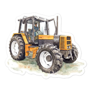 Furrow & Fields Renault 145.14 TX Watercolor | Bubble-free stickers Quality Farmers Merch