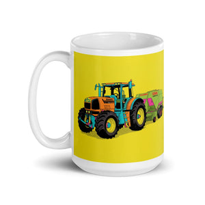 Furrow & Fields Renault Atles 926 RZ Pop Art | White Glossy Mug Quality Farmers Merch