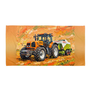 Furrow & Fields Renault Atles 926 RZ Splash Art | Beach Towel Quality Farmers Merch