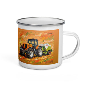 Furrow & Fields Renault Atles 926 RZ Splash Art | Enamel Mug Quality Farmers Merch