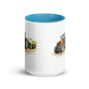 Furrow & Fields Renault Atles 926 RZ Watercolor | 15 oz Mug with Color Inside Quality Farmers Merch