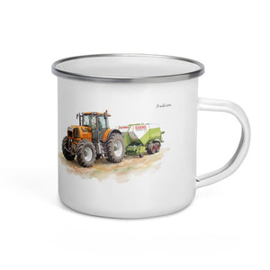 Furrow & Fields Renault Atles 926 RZ Watercolor | Enamel Mug Quality Farmers Merch