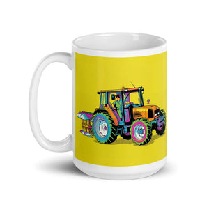 Furrow & Fields Renault Ceres 340X Pop Art | White Glossy Mug Quality Farmers Merch