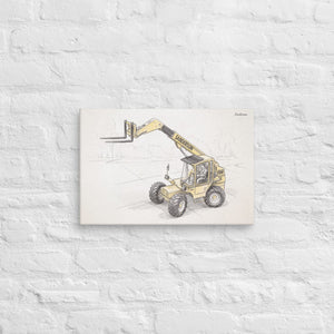 Furrow & Fields Sanderson 726 Teleporter Pencil Sketch | Canvas Quality Farmers Merch