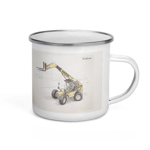 Furrow & Fields Sanderson 726 Teleporter Pencil Sketch | Enamel Mug Quality Farmers Merch