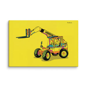 Furrow & Fields Sanderson 726 Teleporter Pop Art | Canvas Quality Farmers Merch