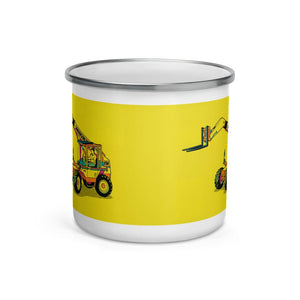 Furrow & Fields Sanderson 726 Teleporter Pop Art | Enamel Mug Quality Farmers Merch