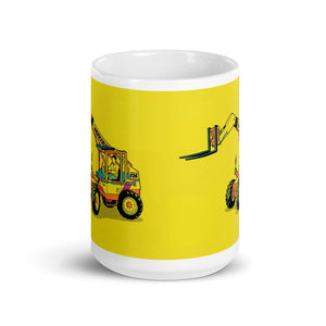 Furrow & Fields Sanderson 726 Teleporter Pop Art | White Glossy Mug Quality Farmers Merch