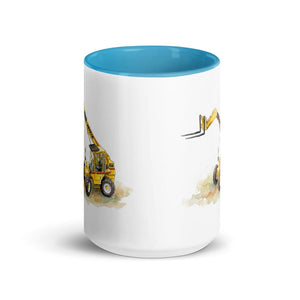 Furrow & Fields Sanderson 726 Teleporter Watercolor | 15 oz Mug with Color Inside Quality Farmers Merch