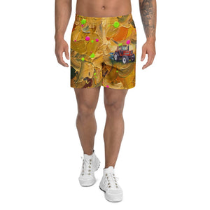 Furrow & Fields Shorts Fiat 1880 Splash Art | All-Over Print Athletic Shorts Quality Farmers Merch