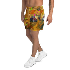 Furrow & Fields Shorts Fiat 1880 Splash Art | All-Over Print Athletic Shorts Quality Farmers Merch