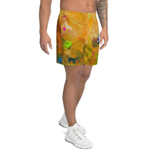 Furrow & Fields Shorts Ford 7810 Generation III Splash Art | All-Over Print Athletic Shorts Quality Farmers Merch