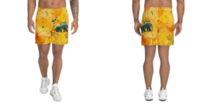Furrow & Fields Shorts John Deere 8345R Splash Art | All-Over Print Athletic Shorts Quality Farmers Merch