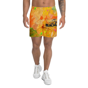 Furrow & Fields Shorts Massey Ferguson 50E Splash Art | All-Over Print Athletic Shorts Quality Farmers Merch