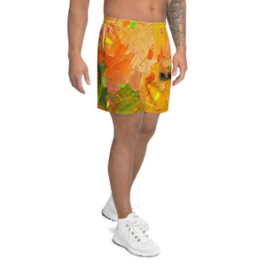 Furrow & Fields Shorts Massey Ferguson 50E Splash Art | All-Over Print Athletic Shorts Quality Farmers Merch