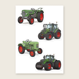 Furrow & Fields Sticker Sheet A5 (5.83″×8.27″) Fendt Illustrated No. 1 | Kiss-Cut Sticker Sheet Quality Farmers Merch