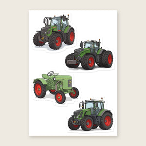 Furrow & Fields Sticker Sheet A5 (5.83″×8.27″) Fendt Illustrated No. 18 | Kiss-Cut Sticker Sheet Quality Farmers Merch