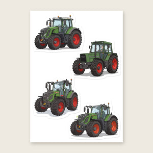 Furrow & Fields Sticker Sheet A5 (5.83″×8.27″) Fendt Illustrated No. 2 | Kiss-Cut Sticker Sheet Quality Farmers Merch