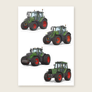 Furrow & Fields Sticker Sheet A5 (5.83″×8.27″) Fendt Illustrated No. 20 | Kiss-Cut Sticker Sheet Quality Farmers Merch