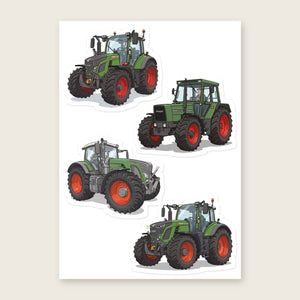 Furrow & Fields Sticker Sheet A5 (5.83″×8.27″) Fendt Illustrated No. 3 | Kiss-Cut Sticker Sheet Quality Farmers Merch