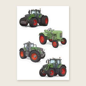 Furrow & Fields Sticker Sheet A5 (5.83″×8.27″) Fendt Illustrated No. 5 | Kiss-Cut Sticker Sheet Quality Farmers Merch