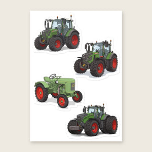 Furrow & Fields Sticker Sheet A5 (5.83″×8.27″) Fendt Illustrated No. 6 | Kiss-Cut Sticker Sheet Quality Farmers Merch