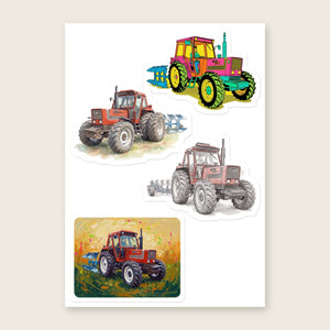 Furrow & Fields Sticker Sheet A5 (5.83″×8.27″) Fiat 1880 Art | Kiss-Cut Sticker Sheet Quality Farmers Merch