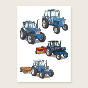 Furrow & Fields Sticker Sheet A5 (5.83″×8.27″) Ford Illustrated No. 1 | Kiss-Cut Sticker Sheet Quality Farmers Merch