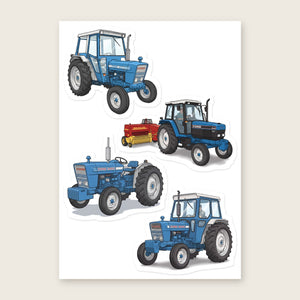 Furrow & Fields Sticker Sheet A5 (5.83″×8.27″) Ford Illustrated No. 12 | Kiss-Cut Sticker Sheet Quality Farmers Merch