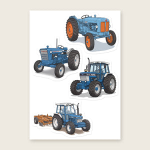 Furrow & Fields Sticker Sheet A5 (5.83″×8.27″) Ford Illustrated No. 16 | Kiss-Cut Sticker Sheet Quality Farmers Merch