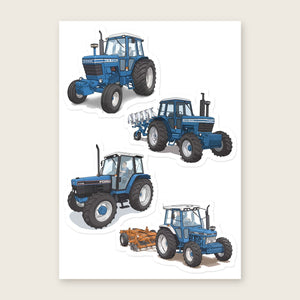 Furrow & Fields Sticker Sheet A5 (5.83″×8.27″) Ford Illustrated No. 30 | Kiss-Cut Sticker Sheet Quality Farmers Merch
