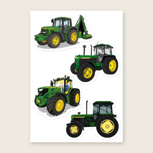 Furrow & Fields Sticker Sheet A5 (5.83″×8.27″) John Deere Illustrated No. 15 | Kiss-Cut Sticker Sheet Quality Farmers Merch