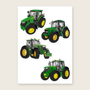 Furrow & Fields Sticker Sheet A5 (5.83″×8.27″) John Deere Illustrated No. 18 | Kiss-Cut Sticker Sheet Quality Farmers Merch
