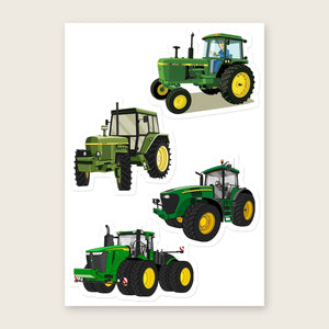 Furrow & Fields Sticker Sheet A5 (5.83″×8.27″) John Deere Illustrated No. 19 | Kiss-Cut Sticker Sheet Quality Farmers Merch