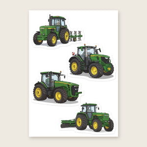 Furrow & Fields Sticker Sheet A5 (5.83″×8.27″) John Deere Illustrated No. 5 | Kiss-Cut Sticker Sheet Quality Farmers Merch