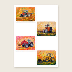 Furrow & Fields Sticker Sheet A5 (5.83″×8.27″) Massey Ferguson Splash Art No. 1 | Kiss-Cut Sticker Sheet Quality Farmers Merch