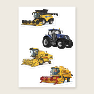 Furrow & Fields Sticker Sheet A5 (5.83″×8.27″) New Holland Illustrated No. 1 | Kiss-Cut Sticker Sheet Quality Farmers Merch