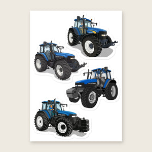 Furrow & Fields Sticker Sheet A5 (5.83″×8.27″) New Holland Illustrated No. 4 | Kiss-Cut Sticker Sheet Quality Farmers Merch
