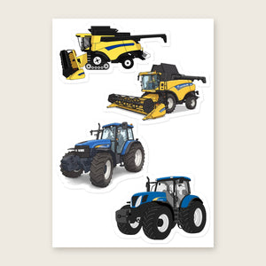 Furrow & Fields Sticker Sheet A5 (5.83″×8.27″) New Holland Illustrated No. 9 | Kiss-Cut Sticker Sheet Quality Farmers Merch