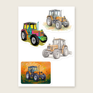 Furrow & Fields Sticker Sheet A5 (5.83″×8.27″) Renault 106-54 Art | Kiss-Cut Sticker Sheet Quality Farmers Merch