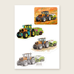 Furrow & Fields Sticker Sheet A5 (5.83″×8.27″) Renault Atles 926 Art | Kiss-Cut Sticker Sheet Quality Farmers Merch