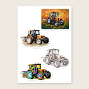 Furrow & Fields Sticker Sheet A5 (5.83″×8.27″) Renault Ceres 340X Art | Kiss-Cut Sticker Sheet Quality Farmers Merch