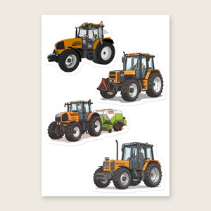 Furrow & Fields Sticker Sheet A5 (5.83″×8.27″) Renault Illustrated No. 2 | Kiss-Cut Sticker Sheet Quality Farmers Merch