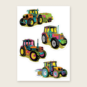 Furrow & Fields Sticker Sheet A5 (5.83″×8.27″) Renault Pop Art | Kiss-Cut Sticker Sheet Quality Farmers Merch