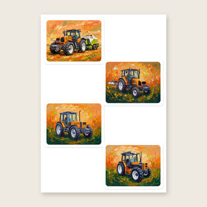 Furrow & Fields Sticker Sheet A5 (5.83″×8.27″) Renault Splash Art | Kiss-Cut Sticker Sheet Quality Farmers Merch