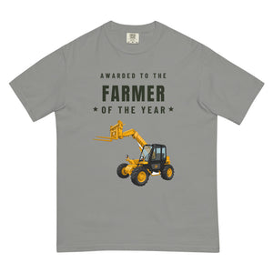 Furrow & Fields T-Shirt Grey / S Farmer of the Year JCB 526 Turbo Loadall | Unisex Premium T-shirt Quality Farmers Merch