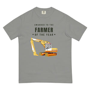 Furrow & Fields T-Shirt Grey / S Farmer of the Year JCB 814 Super | Unisex Premium T-shirt Quality Farmers Merch