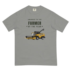 Furrow & Fields T-Shirt Grey / S Farmer of the Year New Holland CX 8060 Combine Harvester | Unisex Premium T-shirt Quality Farmers Merch